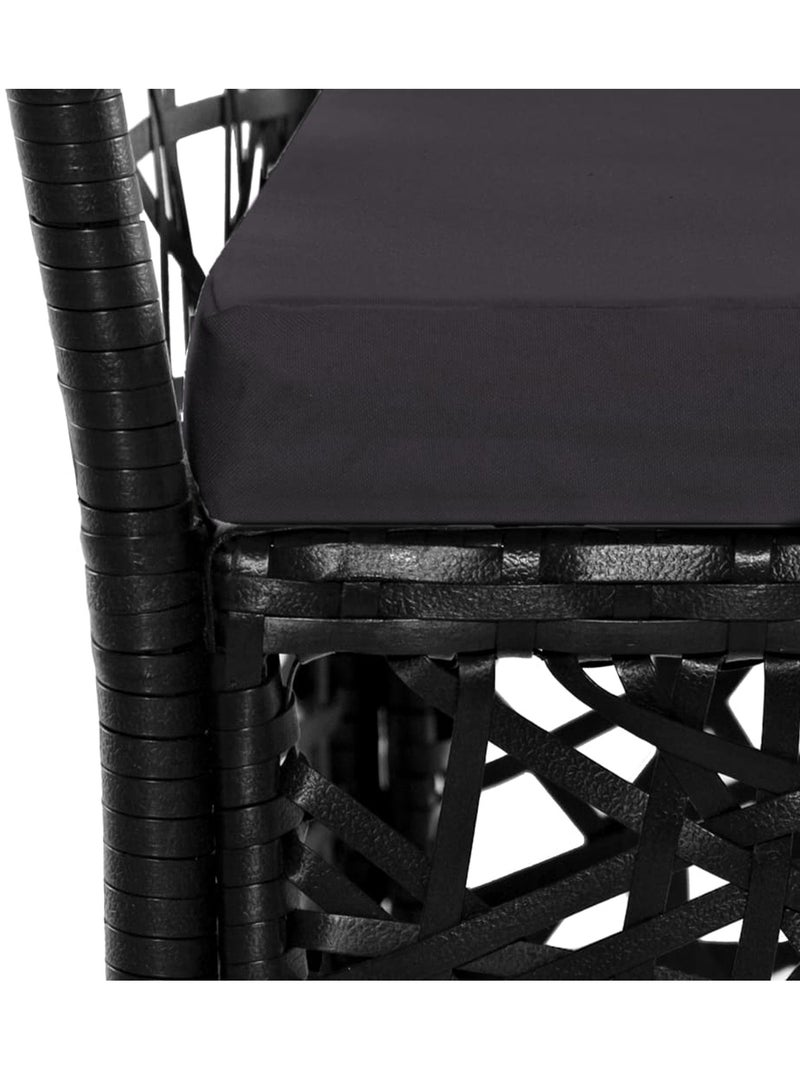 Salon de jardin au style contemporain Noir - Kiabi