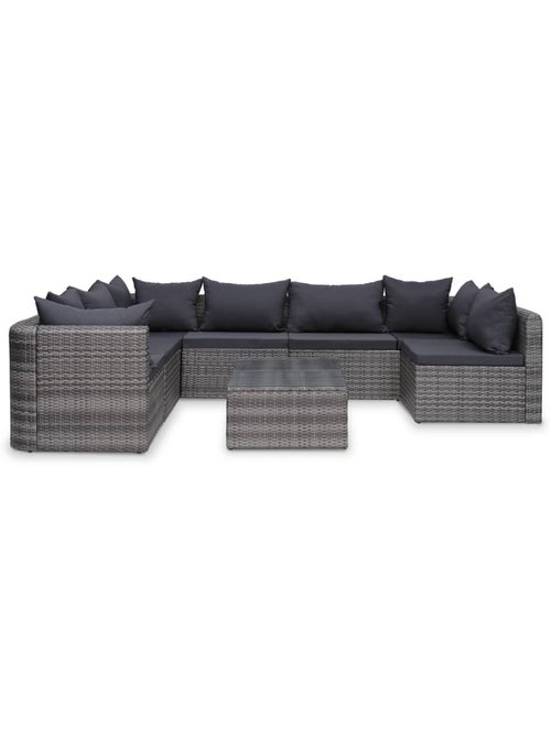 Salon de jardin avec coussin, résine tressée - Kiabi Salon de jardin avec coussin, résine tressée - Kiabi