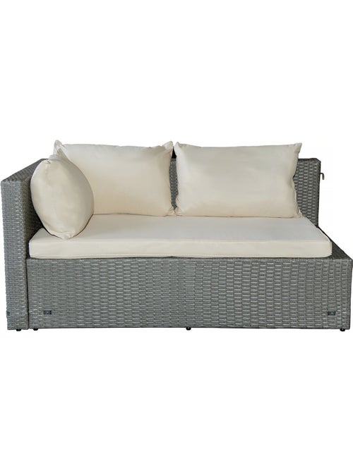 Salon de jardin bas en résine tressée - Kiabi