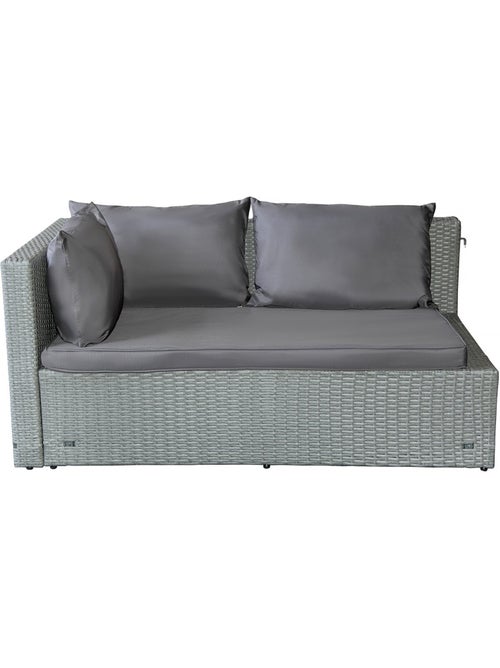 Salon de jardin bas en résine tressée - Kiabi