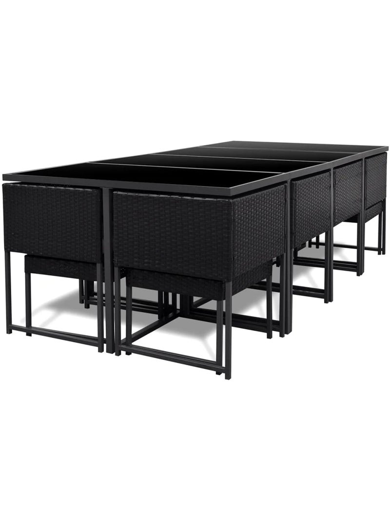 Salon de jardin bas et encastrable Noir - Kiabi