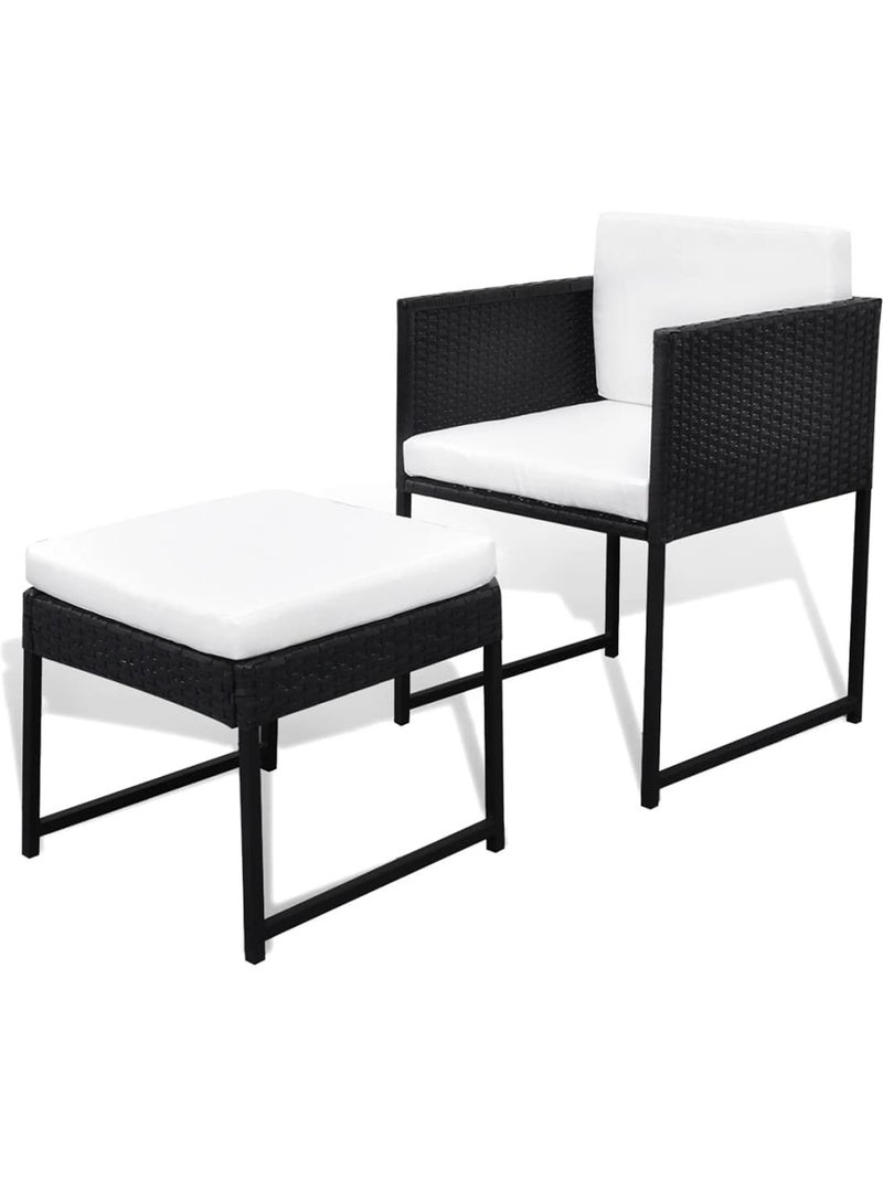 Salon de jardin bas et encastrable Noir - Kiabi