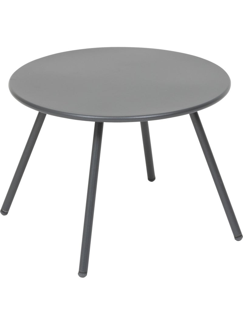 Salon de jardin duo 2 places corde tressée coussins capitonnés PAOPAO gris anthracite - Kiabi