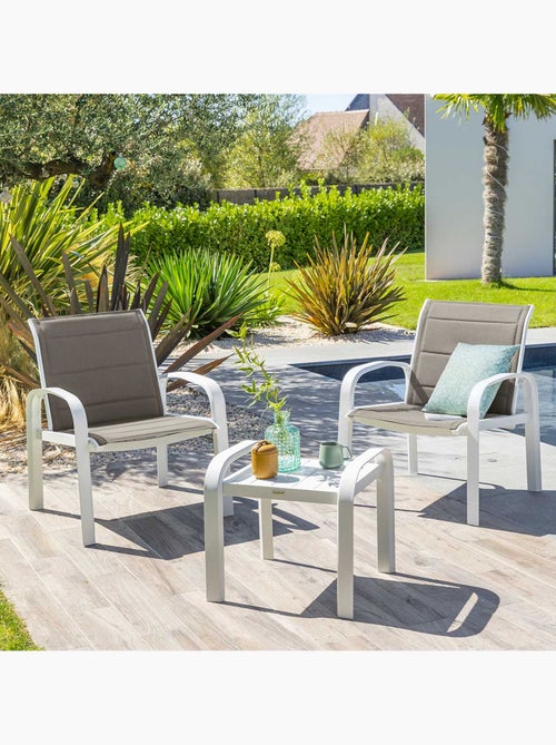 Salon de jardin duo 2 places en aluminium ELYN - Kiabi Salon de jardin duo 2 places en aluminium ELYN - Kiabi