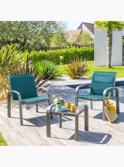 Salon de jardin duo 2 places en aluminium ELYN - Kiabi Salon de jardin duo 2 places en aluminium ELYN - Kiabi