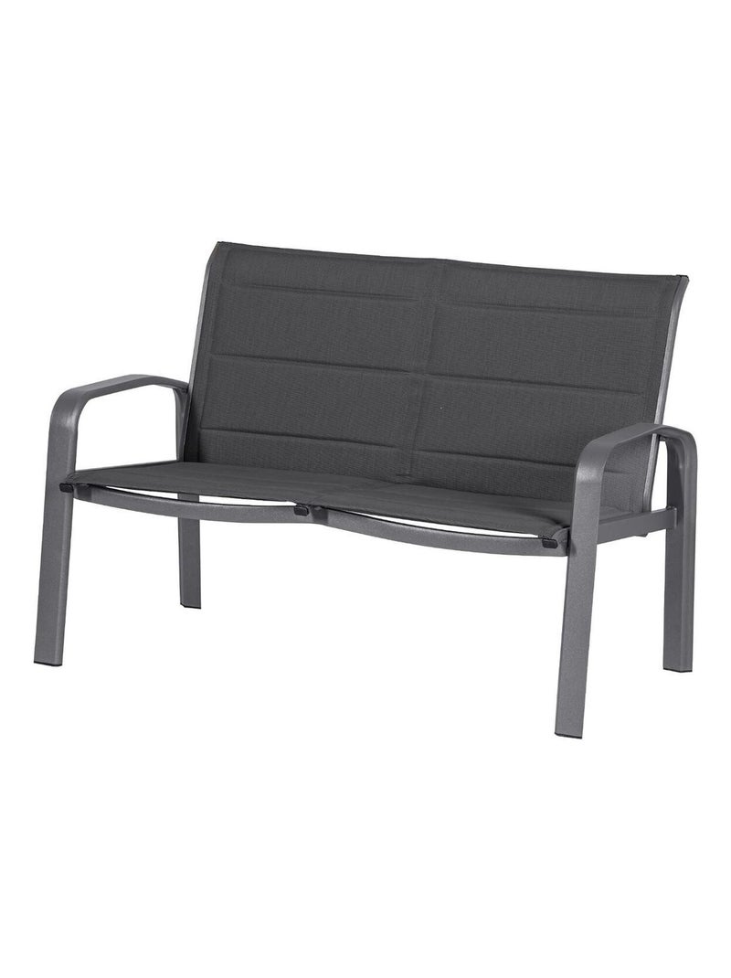 Salon de jardin Elyn en aluminium et texaline Gris foncé - Kiabi