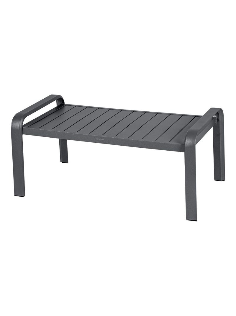 Salon de jardin Elyn en aluminium et texaline Gris foncé - Kiabi