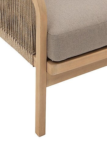 Salon de jardin en acacia 5 places PAPOUASIE