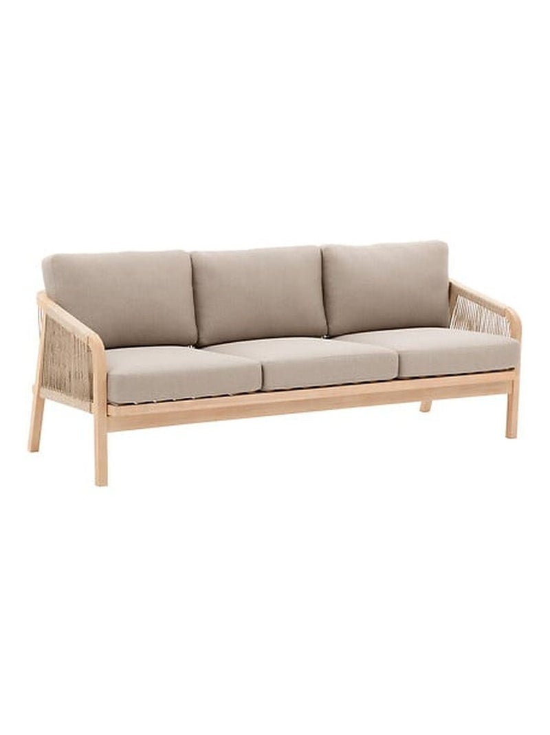 Salon de jardin en acacia 5 places PAPOUASIE Marron - Kiabi