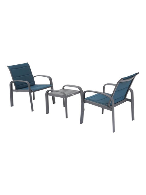 Salon de jardin en aluminium et texaline 2 places ELYN - Kiabi