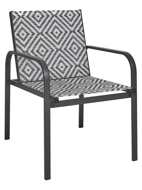 Salon de jardin en aluminium et texaline 2 places MEXICO - Kiabi