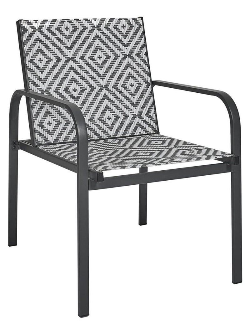 Salon de jardin en aluminium et texaline 2 places MEXICO Gris - Kiabi