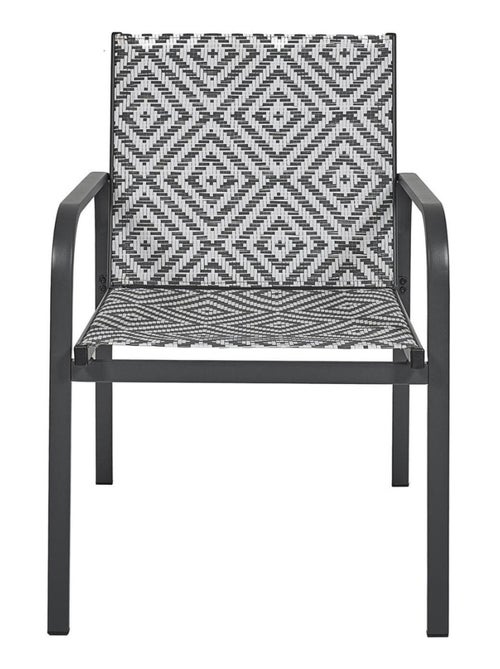 Salon de jardin en aluminium et texaline 2 places MEXICO - Kiabi