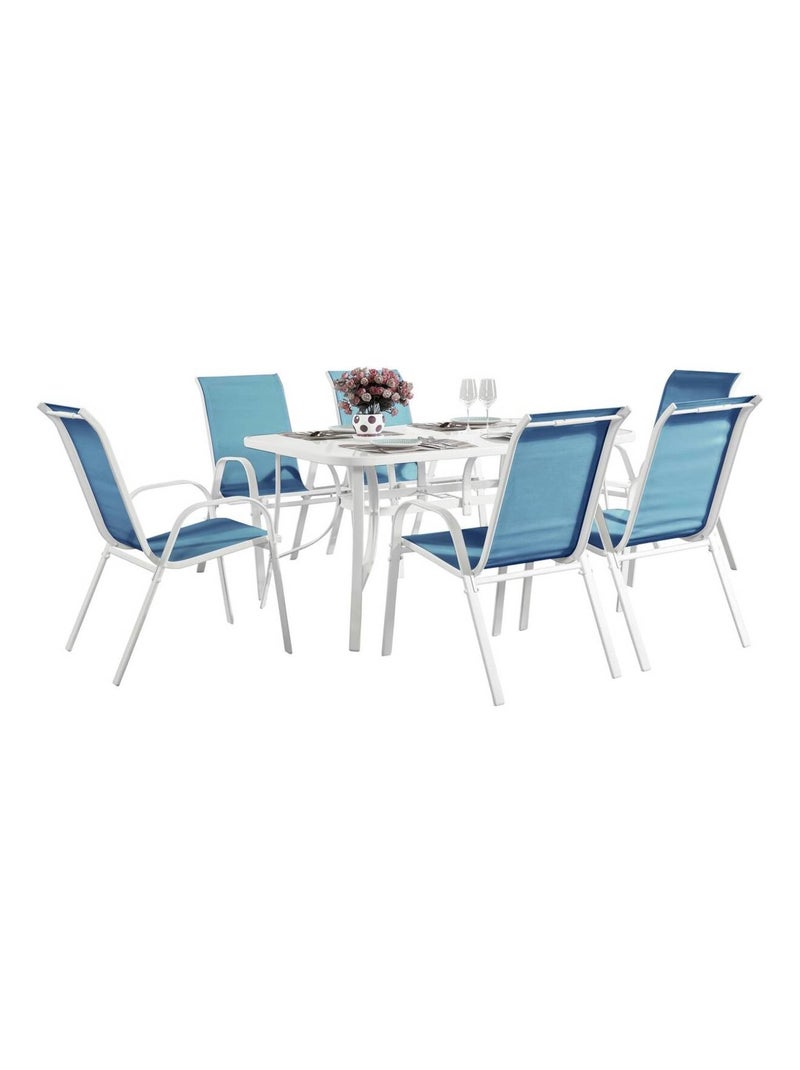 Salon de jardin en textilène Bleu - Kiabi
