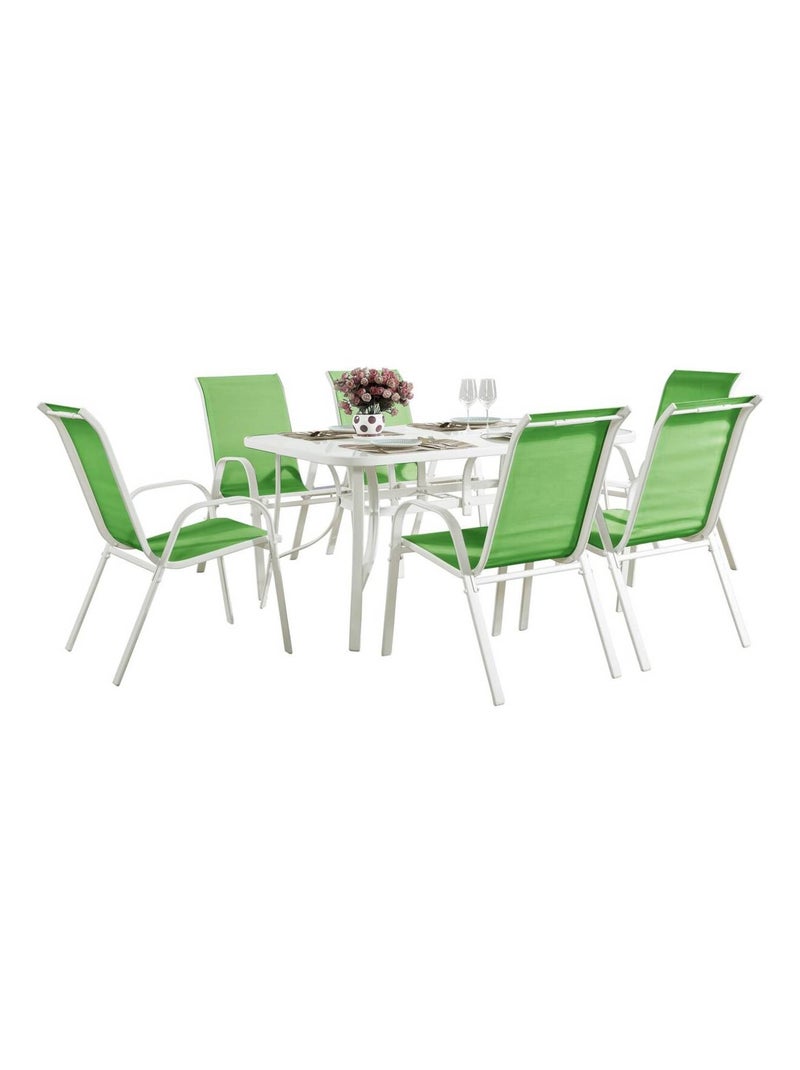 Salon de jardin en textilène Vert - Kiabi