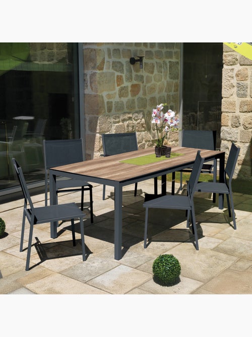 Salon de jardin moderne 6 personnes - Kiabi Salon de jardin moderne 6 personnes - Kiabi