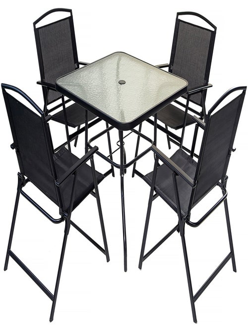Salon de jardin repas en métal - Kiabi