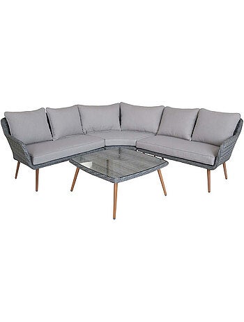 Salon de jardin résine tressée