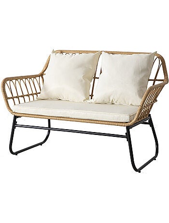 Salon de jardin rotin