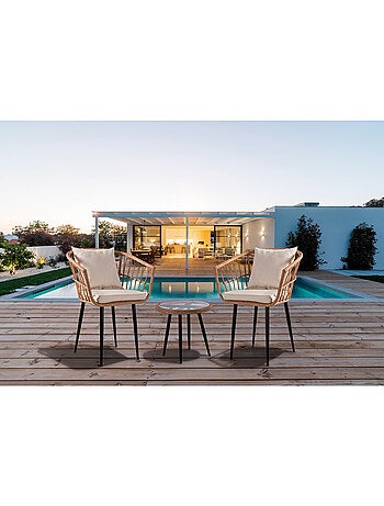 Salon de jardin rotin