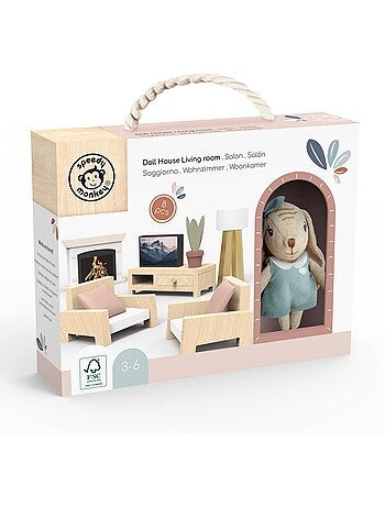Salon de la maison de poupée lapin