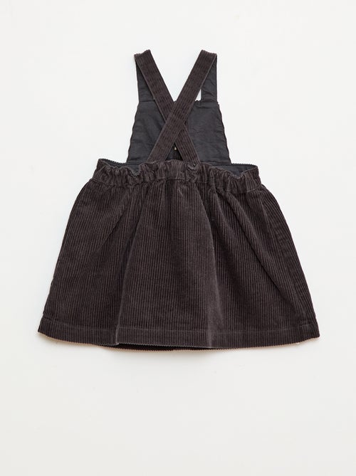 Salopette à bretelles en velours - Kiabi