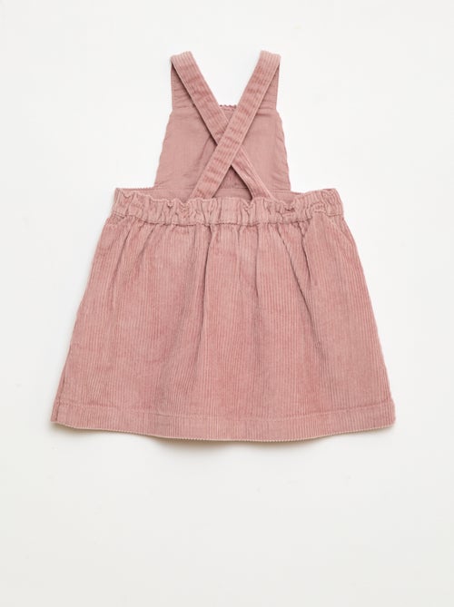 Salopette à bretelles en velours - Kiabi