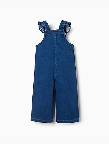 Salopette à jambe large en jean avec poches