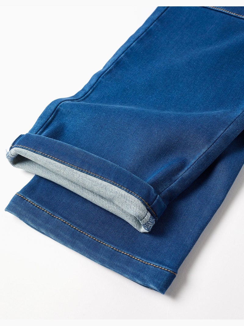 Salopette à jambe large en jean avec poches Bleu Bleu - Kiabi