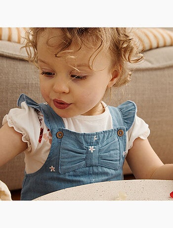 Salopette bébé en chambray Ciao Milano