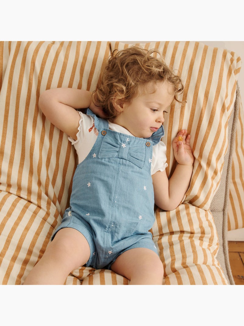 Salopette bébé en chambray Ciao Milano Bleu - Kiabi