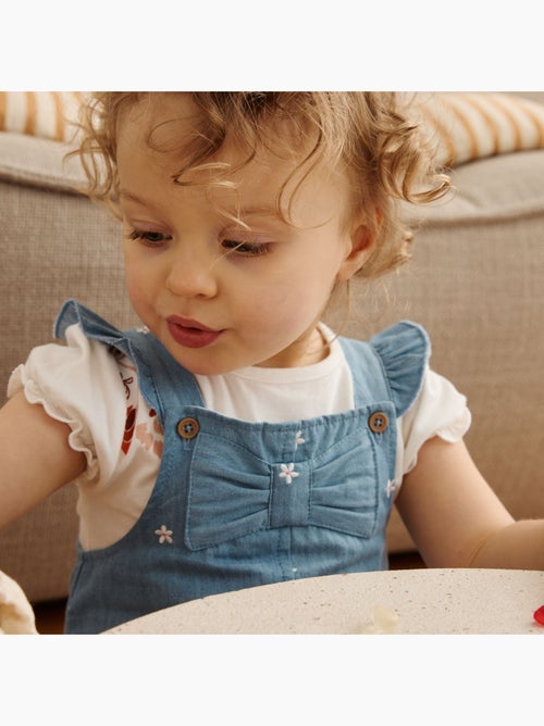 Salopette bébé en chambray Ciao Milano - Kiabi