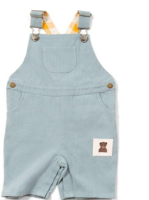 Salopette Bébé en Coton Bio Bleue - Kiabi