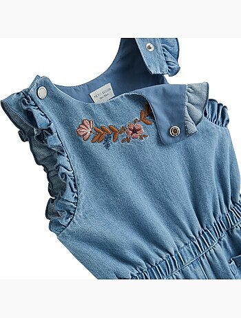 Salopette bébé en jean cléo