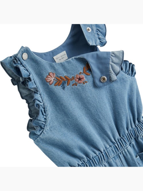 Salopette bébé en jean cléo - Kiabi Salopette bébé en jean cléo - Kiabi