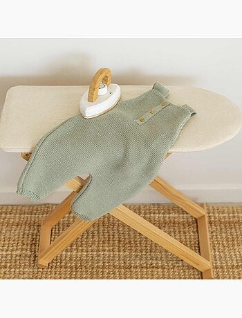 Salopette en maille pour bébé
