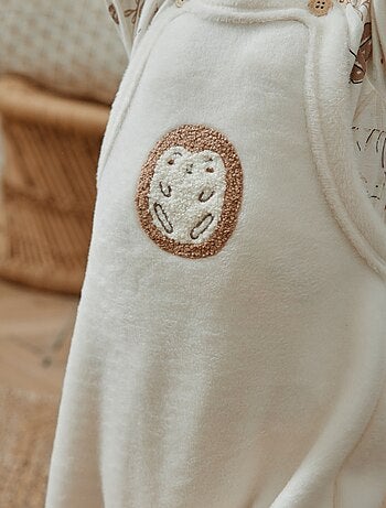 Salopette bébé en molleton ultra chaud Envolée de bisous