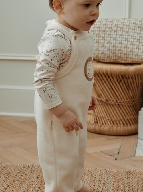 Salopette bébé en molleton ultra chaud Envolée de bisous - Kiabi