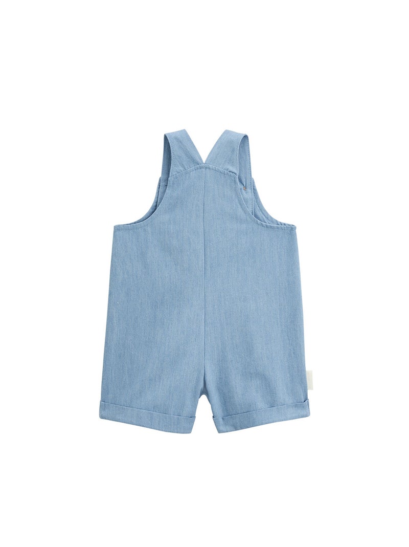 Salopette bébé en toile de coton Kanha Bleu - Kiabi