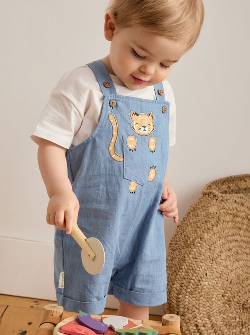 Salopette bébé en toile de coton Kanha - Kiabi