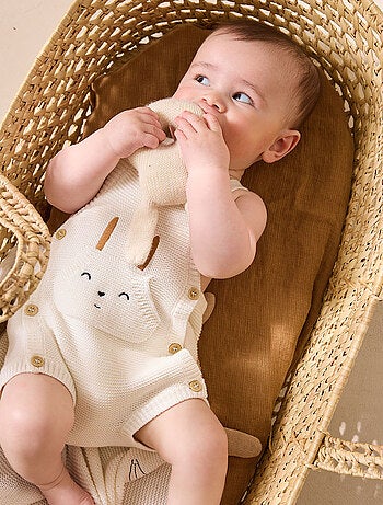 Salopette bébé en tricot Hello Baby