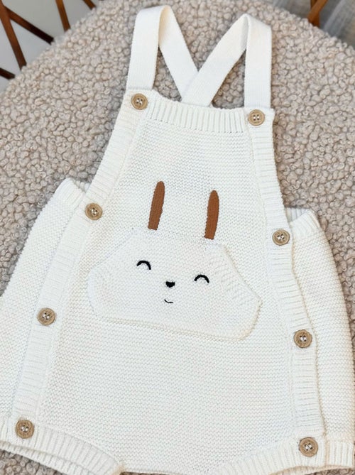 Salopette bébé en tricot Hello Baby - Kiabi