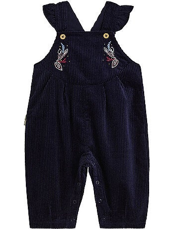 Salopette bébé en velours côtelé ilana
