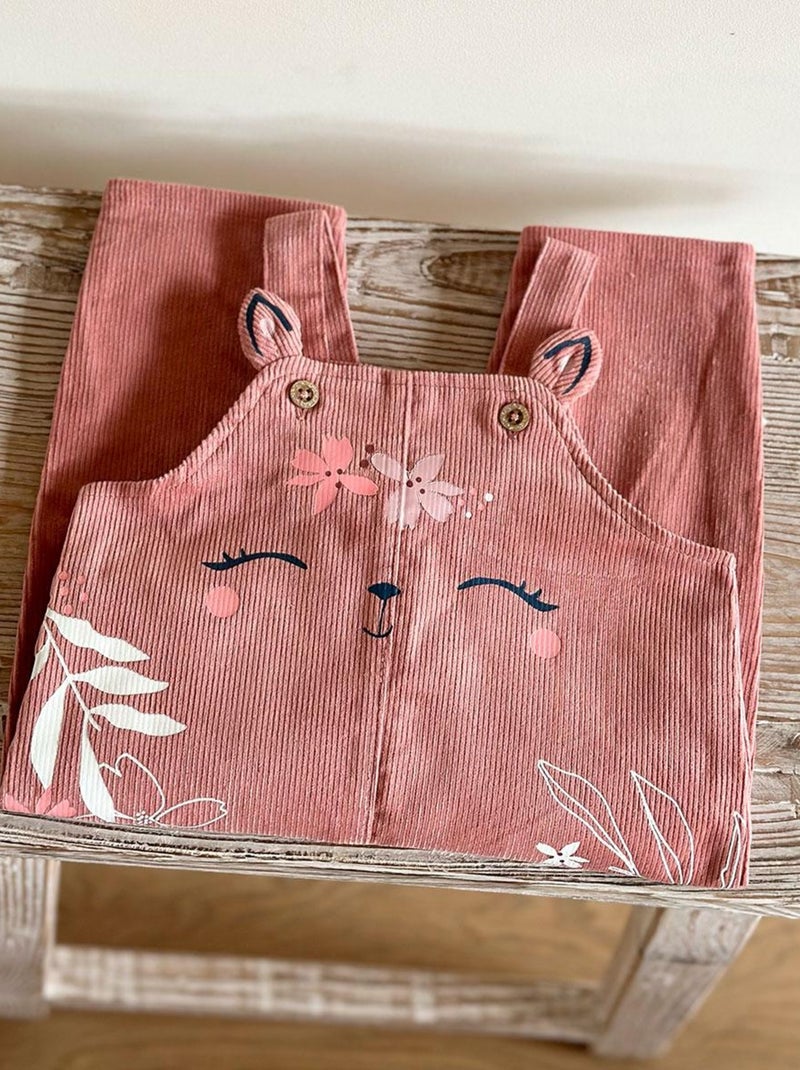 Salopette bébé en velours côtelé Rosa Rose - Kiabi