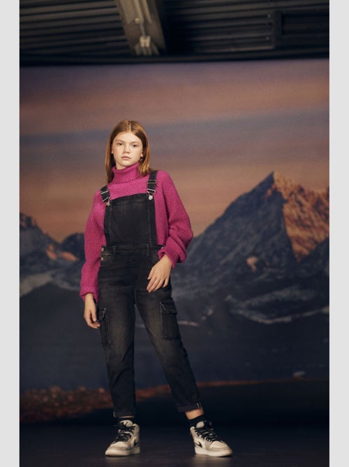Salopette CAMIL loose, large en jeans 'Le Temps Des Cerises' - Kiabi