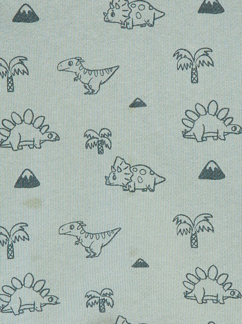 Salopette courte à bretelles croisées Vert - Kiabi