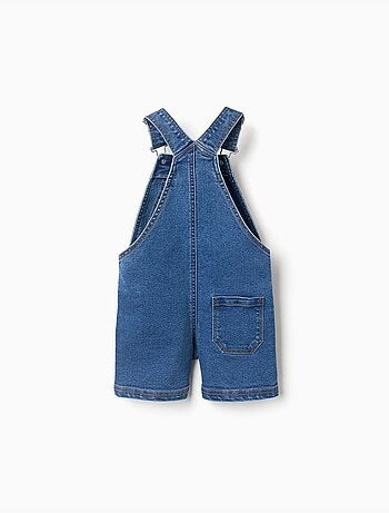 Salopette courte en jean avec poches