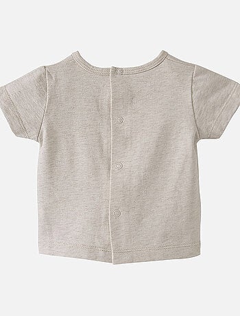 SALOPETTE COURTE + TEE-SHIRT ECRU