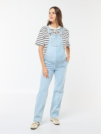 Salopette de grossesse en denim stretch