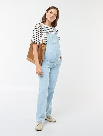 Salopette de grossesse en denim stretch